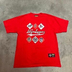 Vintage negro league front and back logo tee‎ shirt
